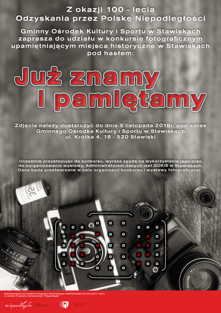 5. 31.07.2018 06.10.2018 Konkurs fotograficzny pod hasłem Już znamy i pamietamy web